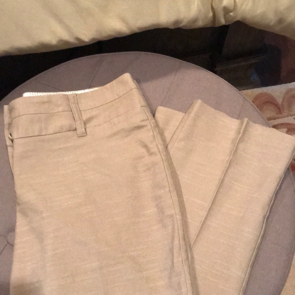 Linen blend slacks